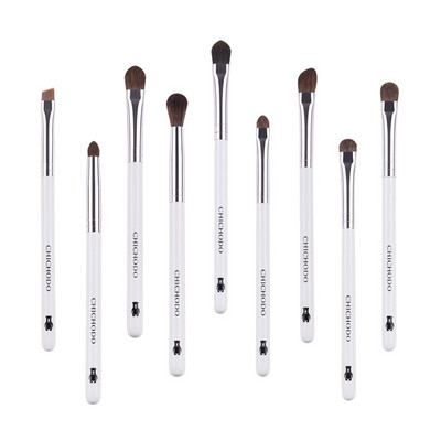 MyDestiny 9db professzionális natúr póni haj smink ecsetek szett-Eye Shadow&Eye szemöldök&orrfesték&Blending&Recealer&szemceruza