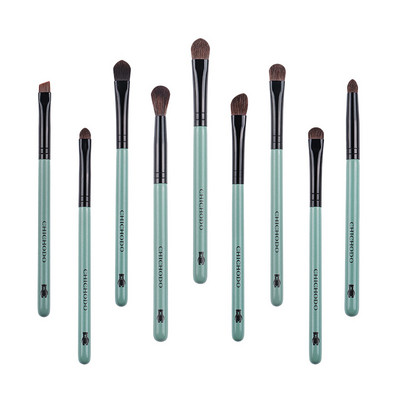 MyDestiny 9db professzionális natúr póni haj smink ecsetek szett-Eye Shadow&Eye szemöldök&orrfesték&Blending&Recealer&szemceruza