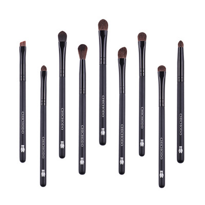 MyDestiny 9db professzionális natúr póni haj smink ecsetek szett-Eye Shadow&Eye szemöldök&orrfesték&Blending&Recealer&szemceruza