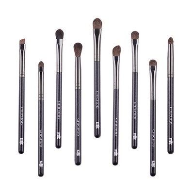 MyDestiny 9db professzionális natúr póni haj smink ecsetek szett-Eye Shadow&Eye szemöldök&orrfesték&Blending&Recealer&szemceruza