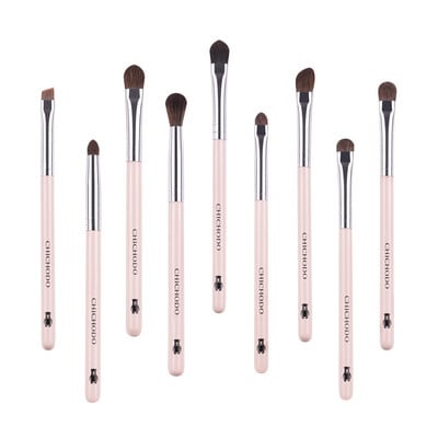 MyDestiny 9db professzionális natúr póni haj smink ecsetek szett-Eye Shadow&Eye szemöldök&orrfesték&Blending&Recealer&szemceruza