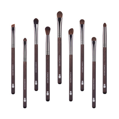 MyDestiny 9db professzionális natúr póni haj smink ecsetek szett-Eye Shadow&Eye szemöldök&orrfesték&Blending&Recealer&szemceruza