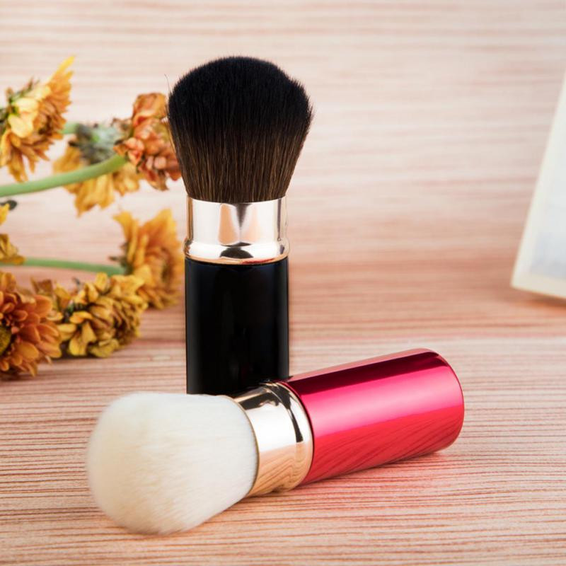 XJING sissetõmmatav meigipintsel Üks suur puuder ja kaanega põsepunapintsel Mugavad naiste meigipintslid Ilutööriistad Maquillage