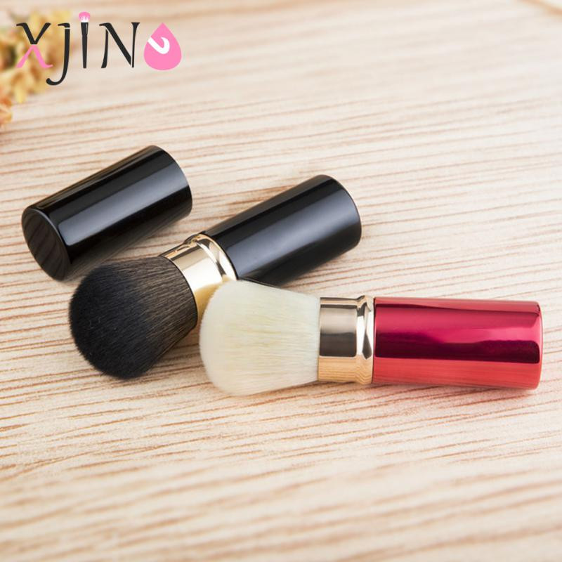 XJING sissetõmmatav meigipintsel Üks suur puuder ja kaanega põsepunapintsel Mugavad naiste meigipintslid Ilutööriistad Maquillage