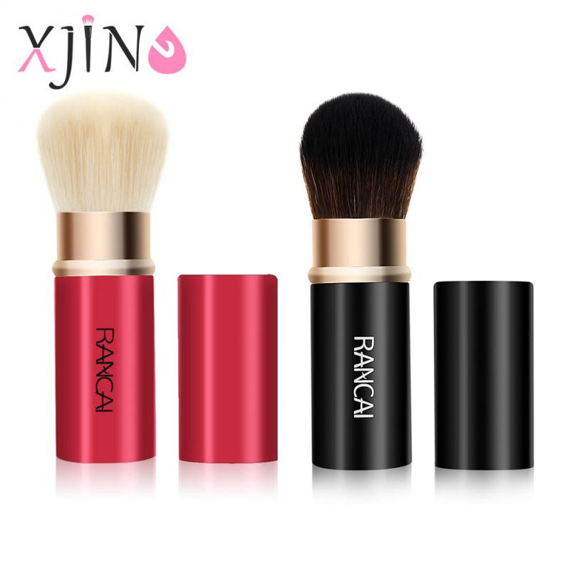 XJING sissetõmmatav meigipintsel Üks suur puuder ja kaanega põsepunapintsel Mugavad naiste meigipintslid Ilutööriistad Maquillage