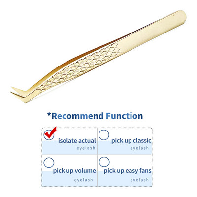 Profesionalus blakstienų priauginimo pincetas, baltas, skirtas rusiškam 3D 6D apimties netikrų blakstienų priauginimui, nagų dailės klipai, makiažo priemonė