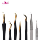 FADVAN blakstienų priauginimo pincetai blakstienų meistrams