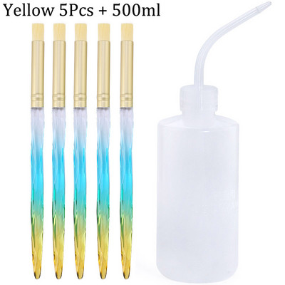 Naujas krištolo blakstienų valymo šepetėlis švarus prausimosi buteliukas alkūnės ilgio vamzdelis siauras burnos grožio priežiūros makiažo įrankis blakstienos priedai