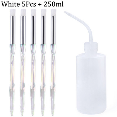 Naujas krištolo blakstienų valymo šepetėlis švarus prausimosi buteliukas alkūnės ilgio vamzdelis siauras burnos grožio priežiūros makiažo įrankis blakstienos priedai