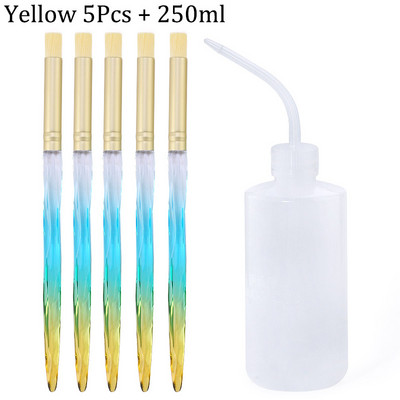 Naujas krištolo blakstienų valymo šepetėlis švarus prausimosi buteliukas alkūnės ilgio vamzdelis siauras burnos grožio priežiūros makiažo įrankis blakstienos priedai