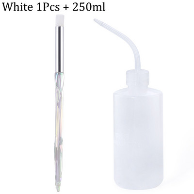 Naujas krištolo blakstienų valymo šepetėlis švarus prausimosi buteliukas alkūnės ilgio vamzdelis siauras burnos grožio priežiūros makiažo įrankis blakstienos priedai