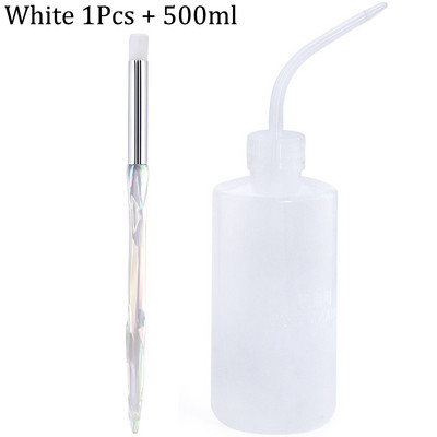 Naujas krištolo blakstienų valymo šepetėlis švarus prausimosi buteliukas alkūnės ilgio vamzdelis siauras burnos grožio priežiūros makiažo įrankis blakstienos priedai