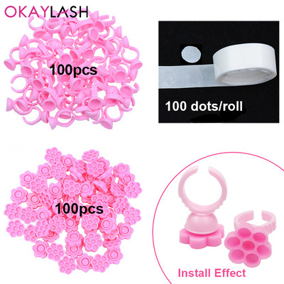 Ventilatoare cu ridicata pentru extensie de gene, bricolaj, pentru flori, adeziv, suport pentru pahare, inel, formă de floare, tavă de pigment pentru arta unghiilor, pentru altoirea genelor pentru ochi