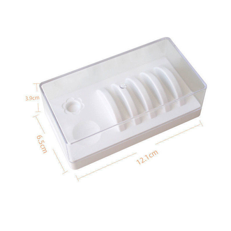 2 viename netikrų blakstienų paletės stovo padėklo padėklų blakstienų klijų laikiklis su dulkėms atspariu dangteliu netikrų blakstienų priauginimo įrankių laikymo dėžute