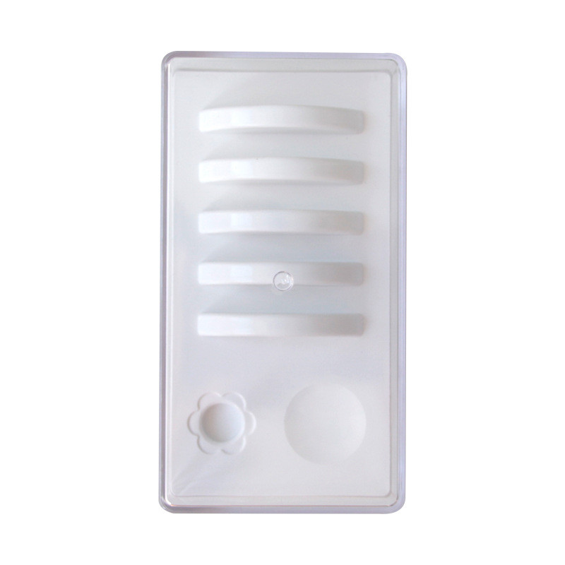 2 viename netikrų blakstienų paletės stovo padėklo padėklų blakstienų klijų laikiklis su dulkėms atspariu dangteliu netikrų blakstienų priauginimo įrankių laikymo dėžute