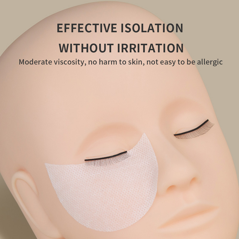 GLAMLASH 40 vnt. vienkartinis medvilninis blakstienų pleistras lipdukas, skirtas akių pagalvėlių nuėmimui.