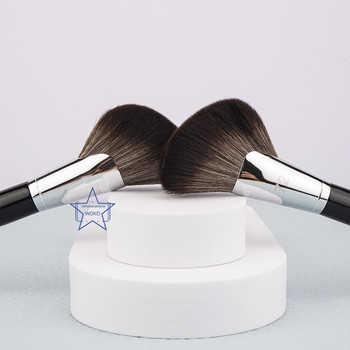 S72 Sickle Contour Makeup Brush Четка за грим с леко тегло, мека четина, безшевна фиксираща пудра Contour Sculpting Makeup Brush с калъф