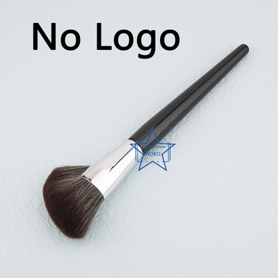 S72 Sickle Contour perie de machiaj ventilator cu peri moi, fără sudură, pudră de fixare, perie de machiaj pentru sculptarea conturului, cu carcasă
