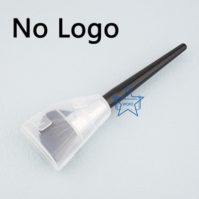 S72 Sickle Contour perie de machiaj ventilator cu peri moi, fără sudură, pudră de fixare, perie de machiaj pentru sculptarea conturului, cu carcasă