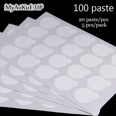 Szemmatricák 60/100 pasztalapok Szempilla szerszámok Ragasztótartó raklap szempillahosszabbításhoz Eldobható ragasztós papír tapaszok matrica