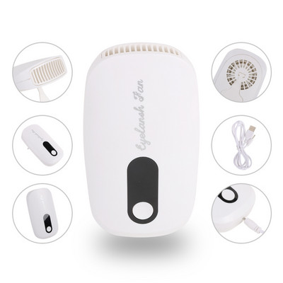 USB įkraunamas blakstienų ventiliatorius, rankinis mini ventiliatorius, akių blakstienas, greitas oro džiovintuvas, priauginimas nagų lako blakstienų tušo priedas