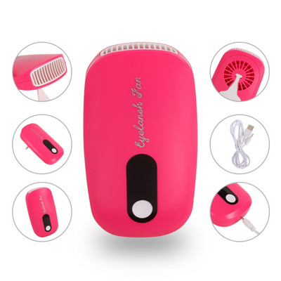 USB įkraunamas blakstienų ventiliatorius, rankinis mini ventiliatorius, akių blakstienas, greitas oro džiovintuvas, priauginimas nagų lako blakstienų tušo priedas