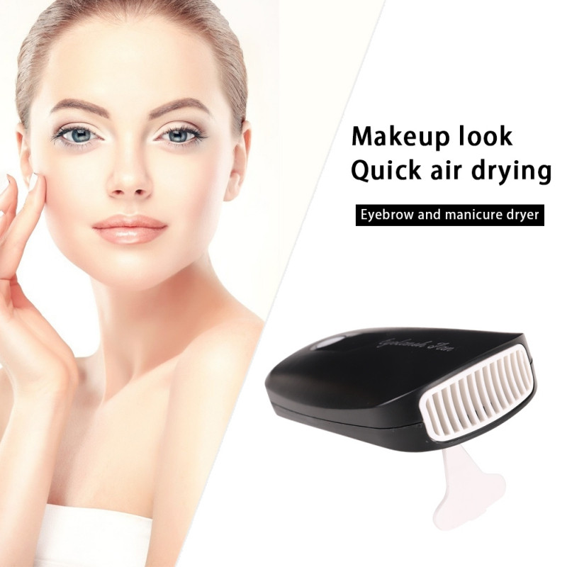 USB įkraunamas blakstienų ventiliatorius, rankinis mini ventiliatorius, akių blakstienas, greitas oro džiovintuvas, priauginimas nagų lako blakstienų tušo priedas