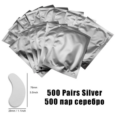 500 de perechi Patch-uri de hârtie pentru extensie de gene Autocolante pentru altoire pentru ochi Tampoane de sub ochi pentru gene fără scame Patch-uri de hârtie pentru ochi Sfaturi Autocolant