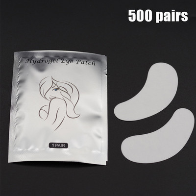 500 de perechi Patch-uri de hârtie pentru extensie de gene Autocolante pentru altoire pentru ochi Tampoane de sub ochi pentru gene fără scame Patch-uri de hârtie pentru ochi Sfaturi Autocolant