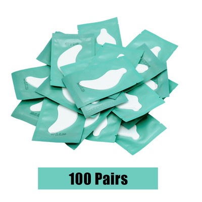 100 párov náplastí na mihalnice, náplasti na predlžovanie mihalníc, náplasti pod oči, gélové vankúšiky na predlžovanie mihalníc, hydrogélové náplasti, vankúšiky na mihalnice