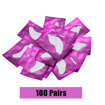 100 párov náplastí na mihalnice, náplasti na predlžovanie mihalníc, náplasti pod oči, gélové vankúšiky na predlžovanie mihalníc, hydrogélové náplasti, vankúšiky na mihalnice