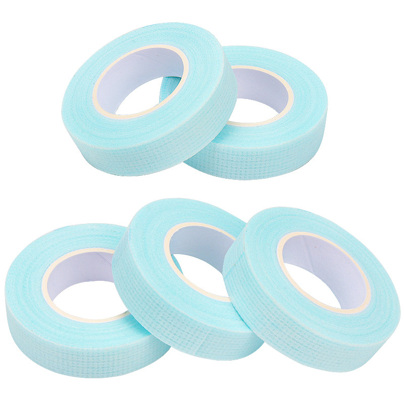 Bandă pentru gene 5 role Bandă adezivă nețesută, respirabilă, pentru patch-uri autocolante pentru ochi, altoirea genelor false Instrument de machiaj