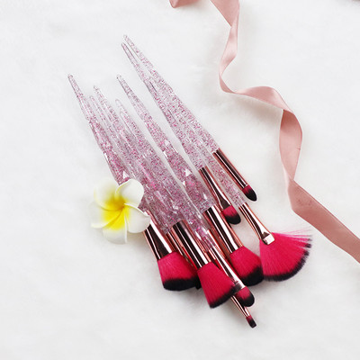 Dighealth 10kom profesionalnih dijamantnih kistova za šminkanje Kist za puder u puderu Sjenilo za oči Rumenilo za usne Kozmetički set kistova za šminkanje