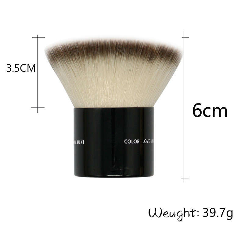 1vnt didelio tankio besiūlių pagrindo šepetėlių rinkinys plokščias su laikymo maišeliu Veido makiažo šepetėlis pudra skaistalai KABUKI Cosmetics įrankiai