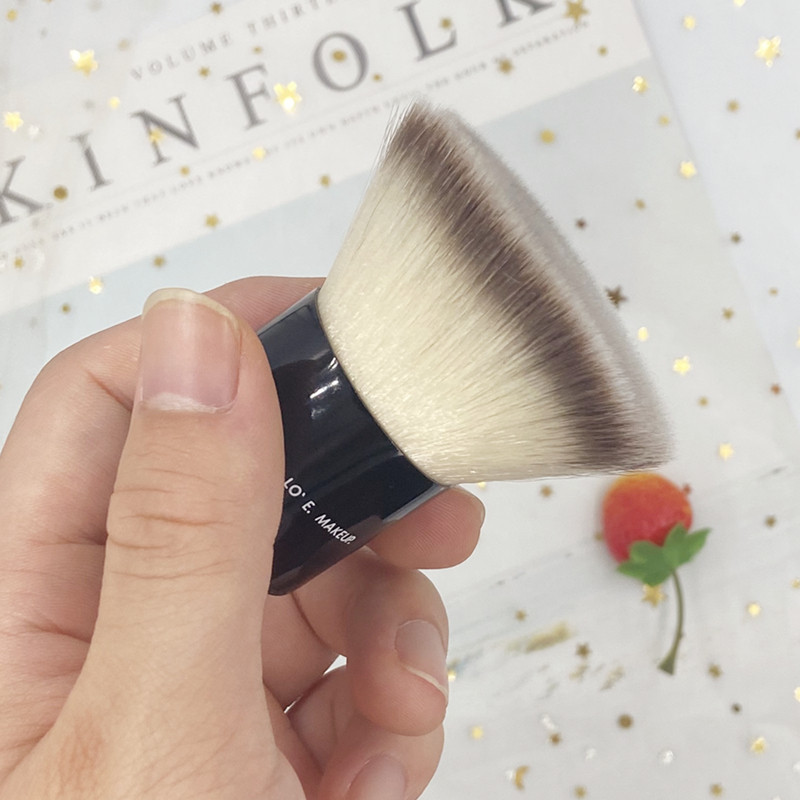 1vnt didelio tankio besiūlių pagrindo šepetėlių rinkinys plokščias su laikymo maišeliu Veido makiažo šepetėlis pudra skaistalai KABUKI Cosmetics įrankiai