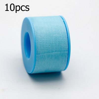 10 role, nețesută, gel siliconic medical, bandă pentru gene, respirabilă, rezistentă la sensibilitate, roz sub ochi, instrumente de extensie a genelor