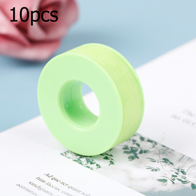 10 role, nețesută, gel siliconic medical, bandă pentru gene, respirabilă, rezistentă la sensibilitate, roz sub ochi, instrumente de extensie a genelor