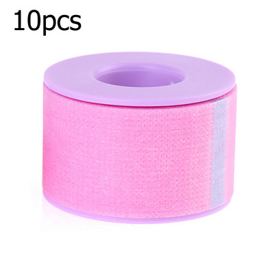 10 role, nețesută, gel siliconic medical, bandă pentru gene, respirabilă, rezistentă la sensibilitate, roz sub ochi, instrumente de extensie a genelor