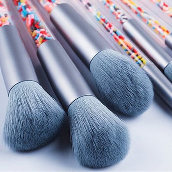 ZZDOG 5/8pcs Mini Makeup Brushes Soft Eyeshadow Powder Blush Blush Brush Set Candy Theme Μικρά καλλυντικά εργαλεία αποζημίωσης