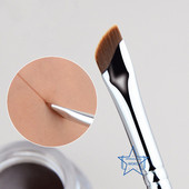 New Sickle Eyeliner Perie Knife Edge Machiaj Perie Liquid Eyeliner Perie Ultra subțire Fină Unghi oblic Cap plat Perie pentru sprâncene