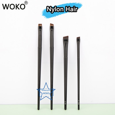 New Sickle Eyeliner Perie Knife Edge Machiaj Perie Liquid Eyeliner Perie Ultra subțire Fină Unghi oblic Cap plat Perie pentru sprâncene