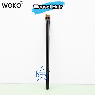 New Sickle Eyeliner Perie Knife Edge Machiaj Perie Liquid Eyeliner Perie Ultra subțire Fină Unghi oblic Cap plat Perie pentru sprâncene