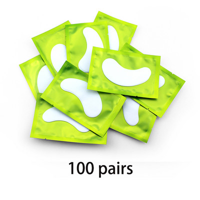 50/100 de bucăți plasturi pentru extensia genelor sub ochi, plasturi de hârtie, autocolante roz fără scame pentru gene false