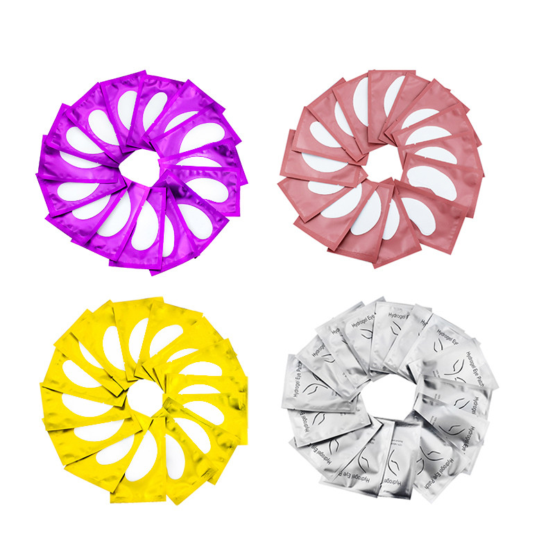 50/100 de bucăți plasturi pentru extensia genelor sub ochi, plasturi de hârtie, autocolante roz fără scame pentru gene false