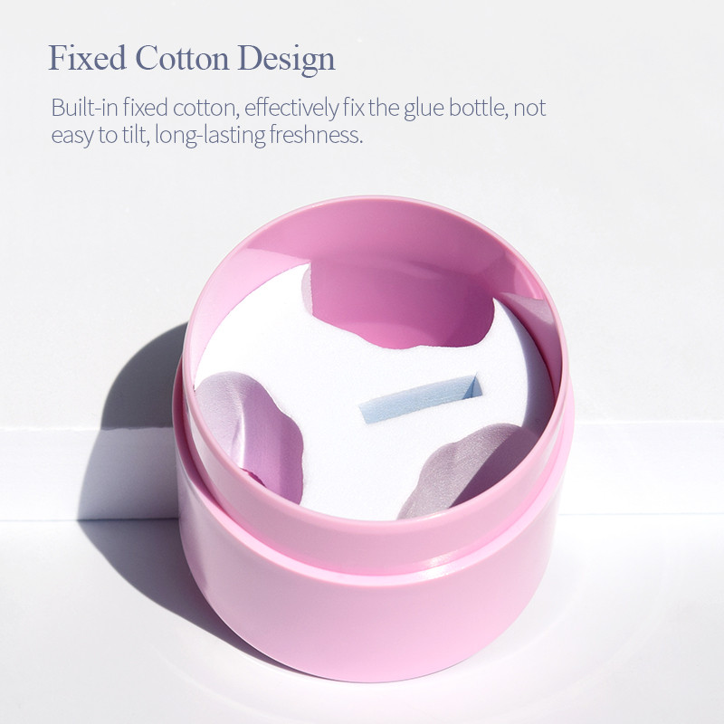 H&L Lipici pentru gene Suport rezervor de depozitare Container Suport adeziv Borcan etanșat Accesoriu cosmetice Instrument de frumusețe pentru gene