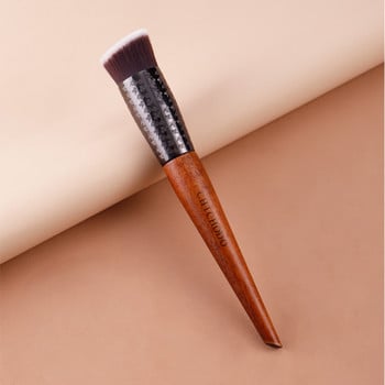 CHICHODO Makeup Brush-2021 New Amber Series Carved Tube Synthetic Hair υγρό foundation Brush-BB cream Cosmetic pen-beauty-F224