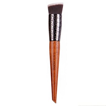 CHICHODO Makeup Brush-2021 New Amber Series Carved Tube Synthetic Hair υγρό foundation Brush-BB cream Cosmetic pen-beauty-F224