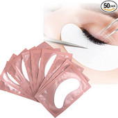 Patch-uri pentru extensia genelor Tampoane sub ochi Patch-uri de hârtie Roz fără scame Autocolante pentru gene false Instrument de machiaj pentru autocolante