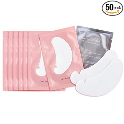 Patch-uri pentru extensia genelor Tampoane sub ochi Patch-uri de hârtie Roz fără scame Autocolante pentru gene false Instrument de machiaj pentru autocolante