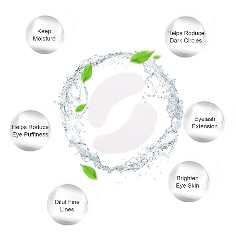 Patch-uri pentru extensia genelor Tampoane sub ochi Patch-uri de hârtie Roz fără scame Autocolante pentru gene false Instrument de machiaj pentru autocolante